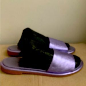 “Pure Navy” slip on sandals.sz.38.5